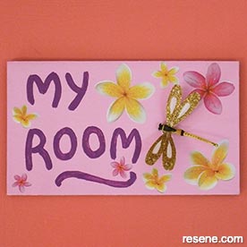 Make a door plaque