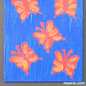Make a butterfly stamp 