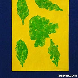 Press and print leaf art