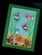 Paint an undersea scene