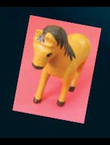 Paint a paper maché pony
