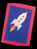 Paint a rocket picture