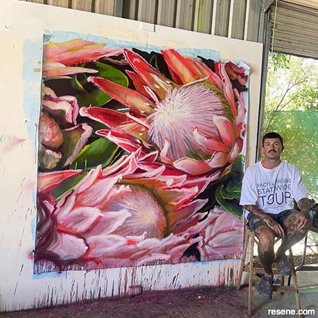 Bastian Allfrey artwork - large-scale flowers
