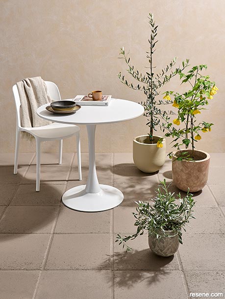 Using Resene ConcreteWash on a patio