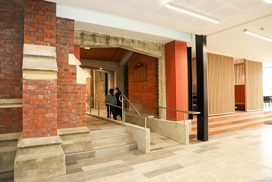 Resene Fire was chosen for the statement columns