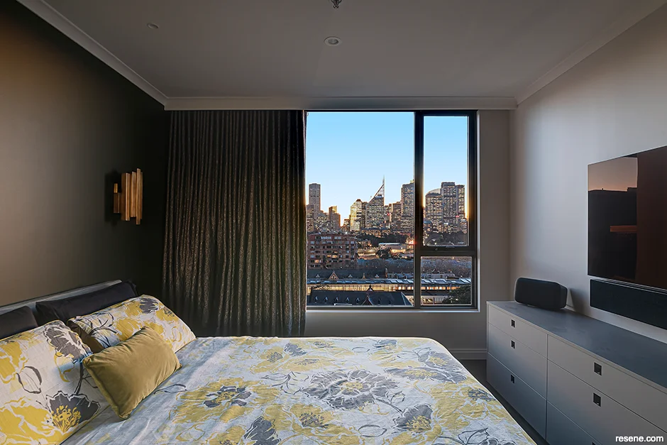 Nadine led the interior design for this dramatically coloured strata project