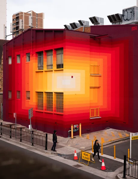 Colourful mural by Drez - Ford Lane