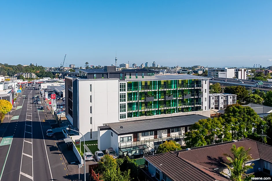 The Vanguard - apartment building facade