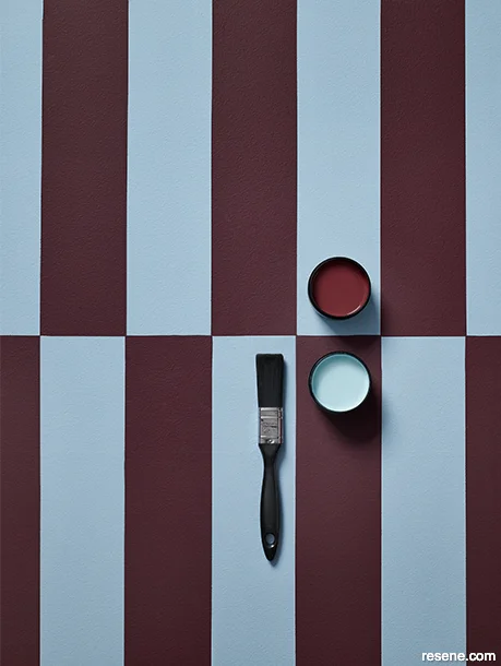 Test paint with large samples to evaluate the hue