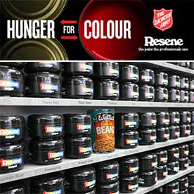 Swap 2 cans of food for a Resene testpot