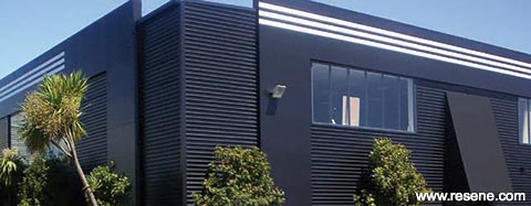 Adidas Head Office painted in Resene Sonyx 101 CoolColour™