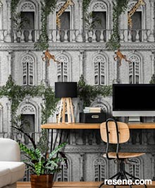 Resene Brand McKenzie Wallpaper Collection - Room using BMTD00103A