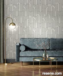 Resene Elegance Wallpaper Collection - Room using M421-29