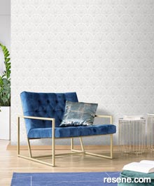 Resene Elegance Wallpaper Collection - Room using M533-00