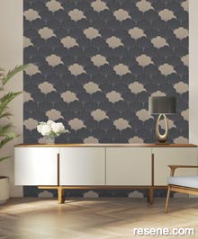 Resene Elegance Wallpaper Collection - Room using M640-09