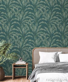 Resene Nomade Wallpaper Collection - Room using M619-14