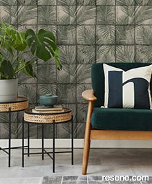 Resene Nomade Wallpaper Collection - Room using M689-04