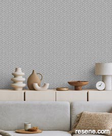 Resene Nomade Wallpaper Collection - Room using M690-09