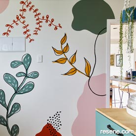 Mural magic - playful nature motifs