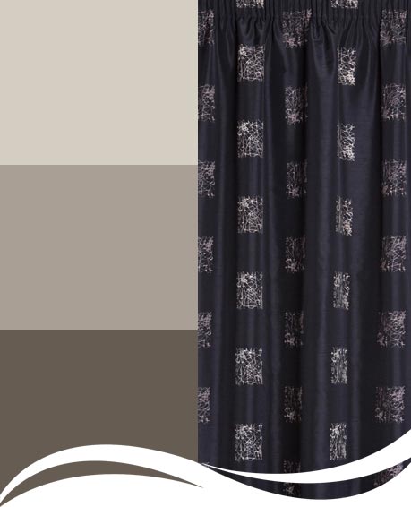 Captivate curtains in Charcoal