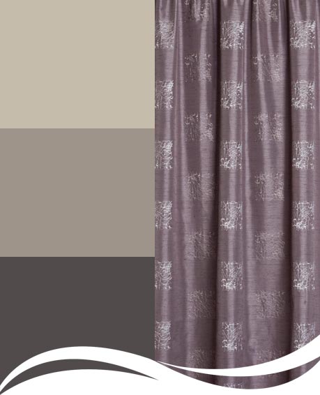 Captivate curtains in Stone