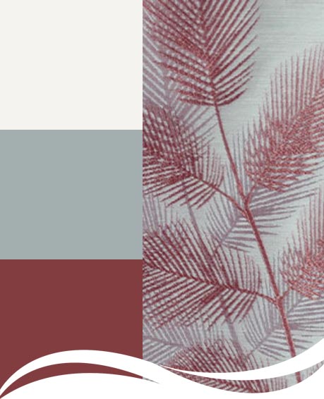 Denizen curtains in Flame