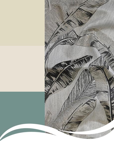 La Palma curtains in Stone