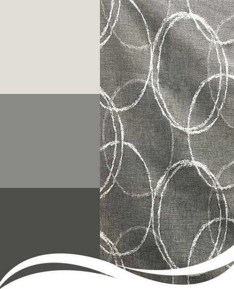 Captivate curtains in Steel