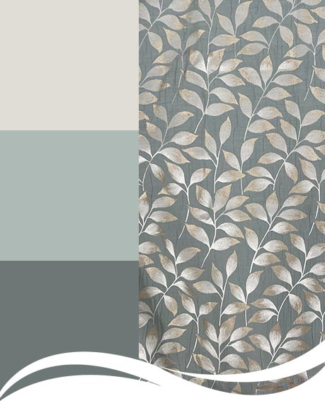 Captivate curtains in Duck Egg