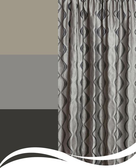 Xpressions curtains in Charcoal