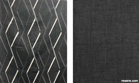 Converge curtains in Ebony