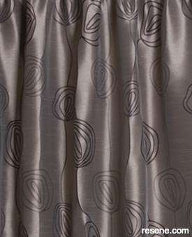 Diva curtains in Charcoal