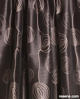 Diva curtains in Ebony