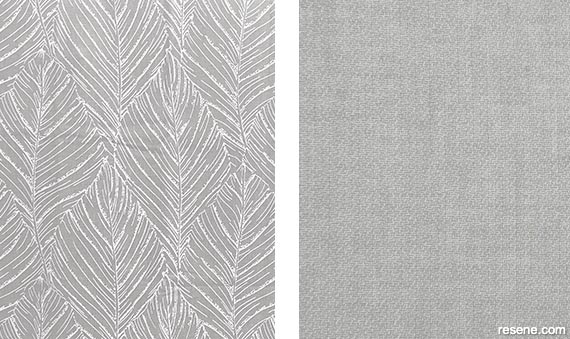 Foliage curtains in Blonde with matching Context curtain