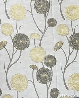 Free Flower curtains in Golden