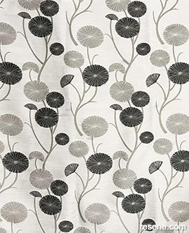 Free Flower curtains in Stone