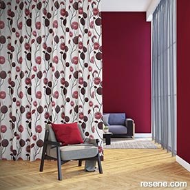 Free Flower curtains from the Resene Curtain Collection