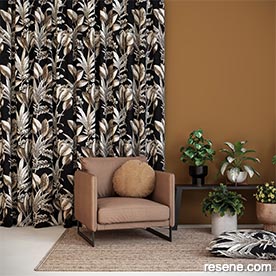 Resene Tropical curtains 