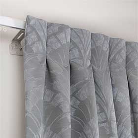 Inverted pleat curtains