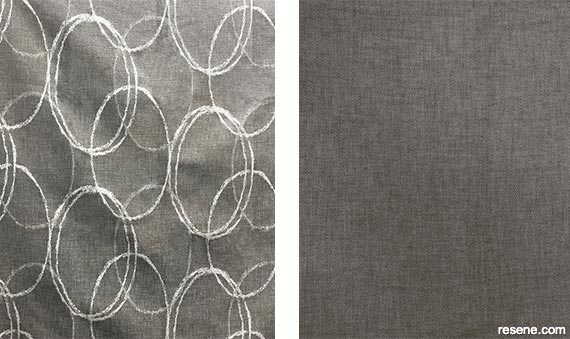 Meridian curtains in Steel
