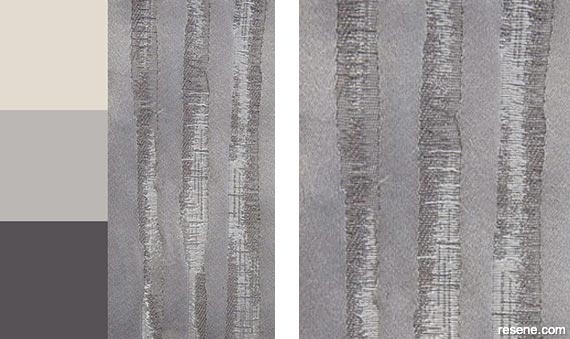Momento curtains in Stone