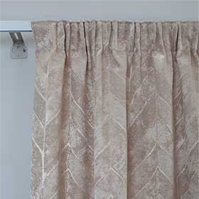 Pencil pleated curtains