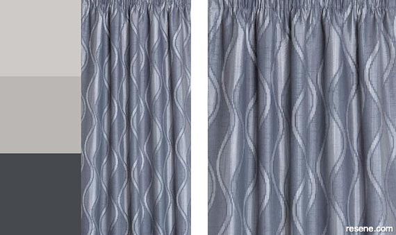 Ripple curtains in Stone