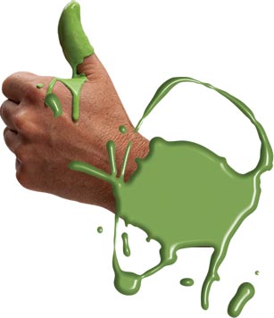Thumbs up to sustainable decorating