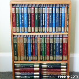 Wooden bookcase