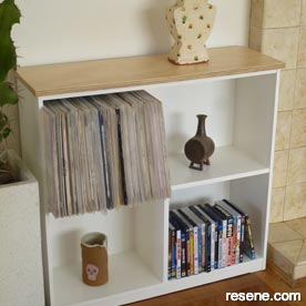 Give old MDF shelves a make-over