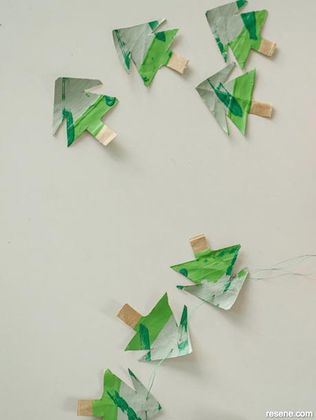 Christmas bunting - Step 7