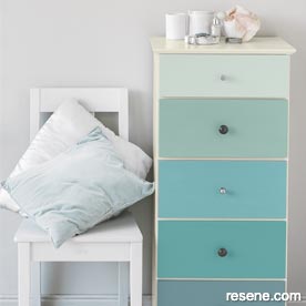 Ombre effect on furniture