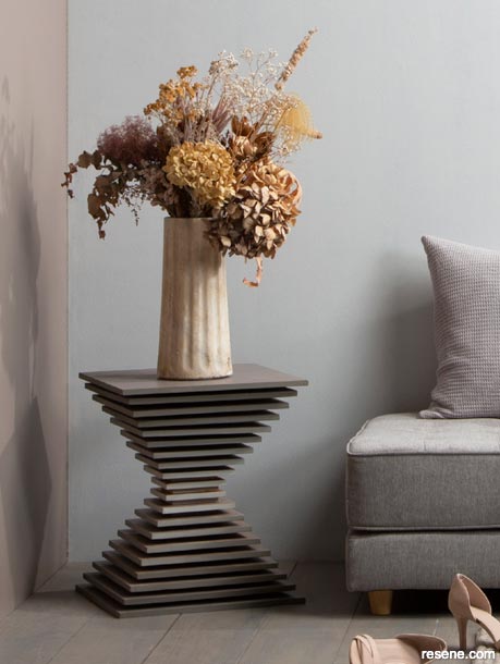 A bedside table that's a work of art