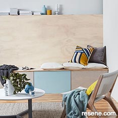 A casual dining area in timber Cover look